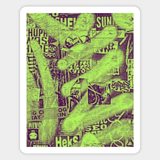 Fluo Green Graffiti NYC Street Art Magnet